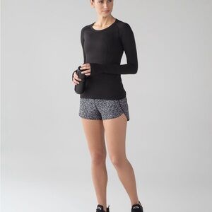 lululemon athletica Black and Gray Athletic Shorts